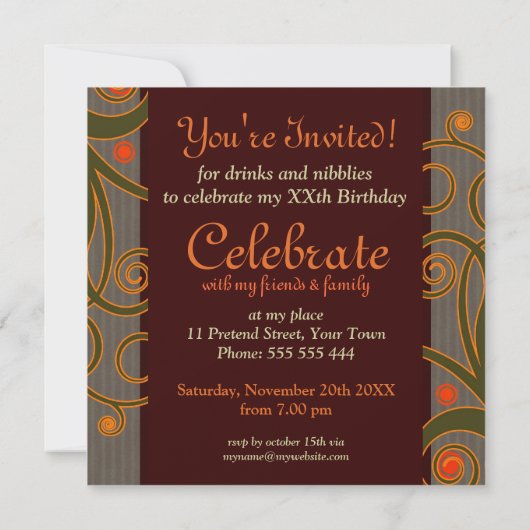 Whimsical Tree of Dreams Birthday Invitations Kaart (Achterkant)
