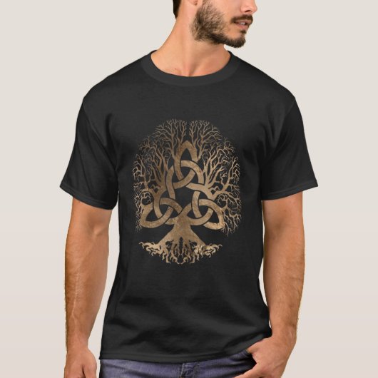 Whimsical Tree of Life Yggdrasil 1 T-shirt (Voorkant)