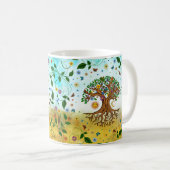 Whimsical Tree of Life - Yggdrasil Koffiemok (Voorkant rechts)