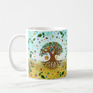 Whimsical Tree of Life - Yggdrasil Koffiemok