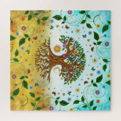 Whimsical Tree of Life - Yggdrasil Legpuzzel (Horizontaal)