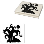 Whimsical Tree, Ownership, Moon and Headstone Rubberstempel (Gestempeld)