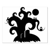Whimsical Tree, Ownership, Moon and Headstone Rubberstempel (Afrduk)