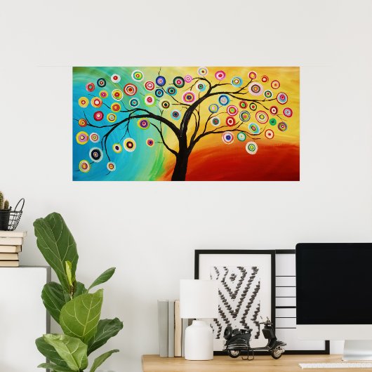 WHIMSICAL TREE POSTER (Thuiskantoor)