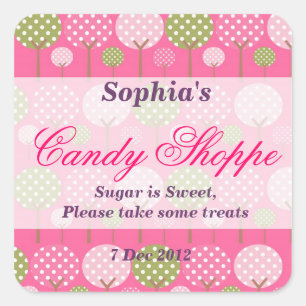 Whimsical Tree Snoep Shoppe Sticker