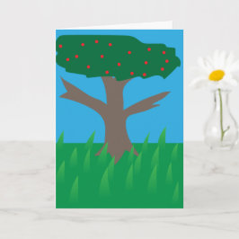 Whimsical Tree Verjaardag, Gelukkige Verjaardag aa Kaart