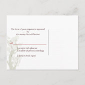 Whimsical Tree Wedding RSVP Uitnodiging Briefkaart (Achterkant)