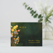 Whimsical Tree Wedding RSVP Uitnodiging Briefkaart (Staand voorkant)