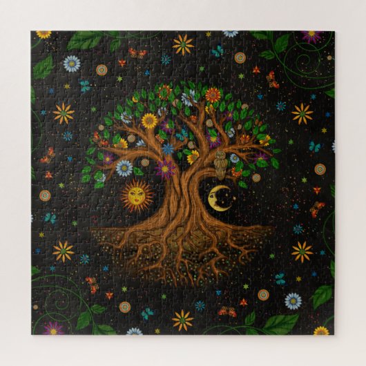 Whimsical Tree - Yggdrasil Legpuzzel (Verticaal)