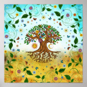 Whimsical Tree - Yggdrasil Poster (Voorkant)