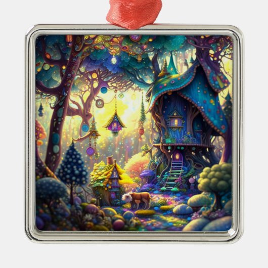 Whimsical Treehouse Ornament (Voorkant)