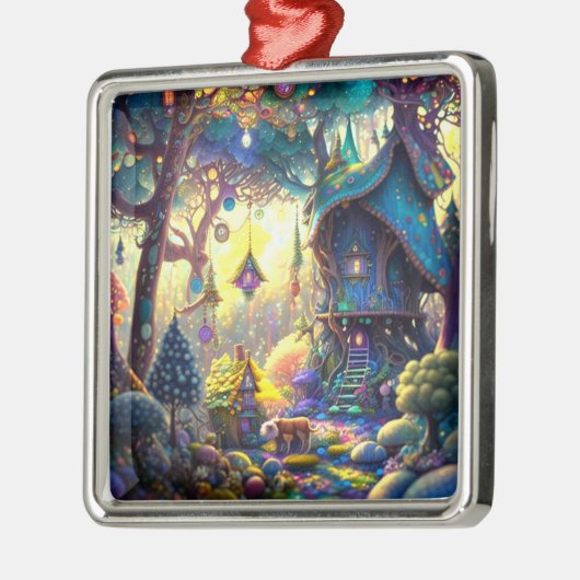 Whimsical Treehouse Ornament (Links)