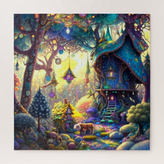 Whimsical Treehouse Puzzel (Verticaal)