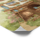  Whimsical Treehouse Storybook kids Poster (Hoek)