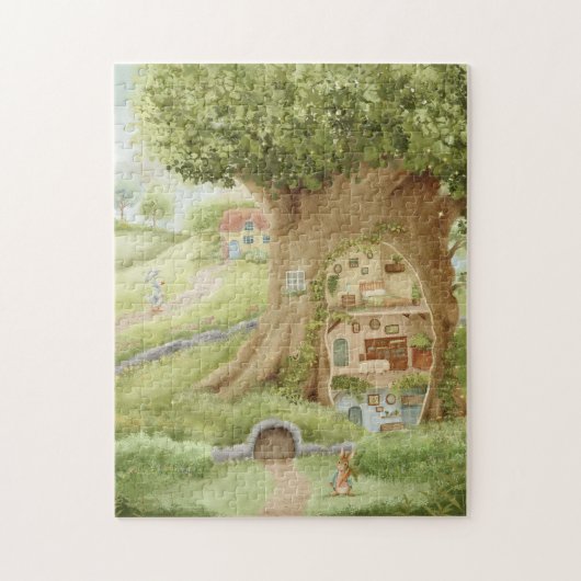 Whimsical Treehouse Storybook Legpuzzel (Verticaal)