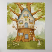  Whimsical Treehouse Storybook Poster kids (Voorkant)