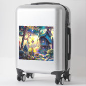 Whimsical Treehouse Vinyl Sticker (Koffer)