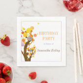 Whimsical Trees Birthday Party Servetten (Insitu)