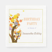 Whimsical Trees Birthday Party Servetten (Voorkant)