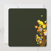 Whimsical Trees Blauwgroen Huwelijksfoto Save the  Save The Date (Achterkant)