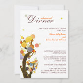 Whimsical Trees Bruiloft repetitie diner Kaart (Voorkant)