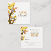 Whimsical Trees Business Aanbevelingskaartje (Voorkant / Achterkant)