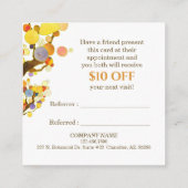 Whimsical Trees Business Aanbevelingskaartje (Achterkant)