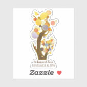 Whimsical Trees Business Promotional Sticker (Vel)