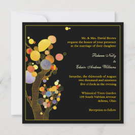Whimsical Trees Casual buitenbruiloft Kaart