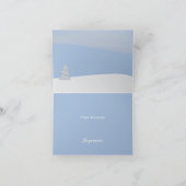 Whimsical Trees in Winter Thank You Bedankkaart (Binnen)