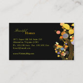 Whimsical Trees Interieurontwerp Visitekaartje (Achterkant)