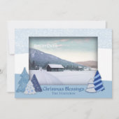 Whimsical Trees Kerstkaart (Voorkant)