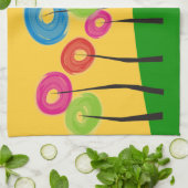 Whimsical Trees Kitchen Towel Theedoek (Gevouwen)