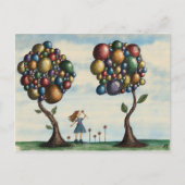 Whimsical Trees Landscape Fantasy Artwork Briefkaart (Voorkant)