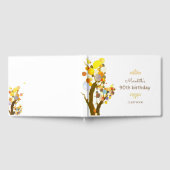 Whimsical Trees Milestone Verjaardag Gastenboek (Volledig)