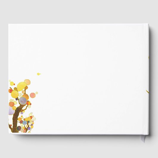 Whimsical Trees Milestone Verjaardag Gastenboek (Achterkant)