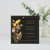 Whimsical Trees Save the Date Wedding Invitations (Staand voorkant)