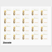 Whimsical Trees Unique Business Hartelijk dank Vierkante Sticker (Vel)
