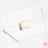 Whimsical Trees Unique Business Hartelijk dank Vierkante Sticker (Envelop)