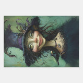 Whimsical Trio Heksen #2 Decoupage Inpakpapier Vel (Voorkant 3)