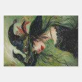 Whimsical Trio Heksen #2 Decoupage Inpakpapier Vel (Voorkant)