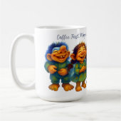 Whimsical Troll Coffee Gift for Cozy Mornings Koffiemok (Links)