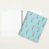 Whimsical tropical flamingos planner (Display)
