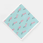 Whimsical tropical flamingos servet (Hoek)