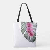 Whimsical Tropical Quote Paradise genaamd Tote Bag (Achterkant)