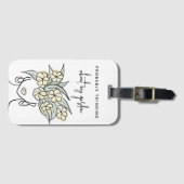 Whimsical Tuinier Geel Boho Bloemen Schattige Plan Bagagelabel (Voorkant (horizontaal))