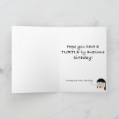 Whimsical Turtle, heb een Turtley Geweldige Verjaa Kaart (Binnen)