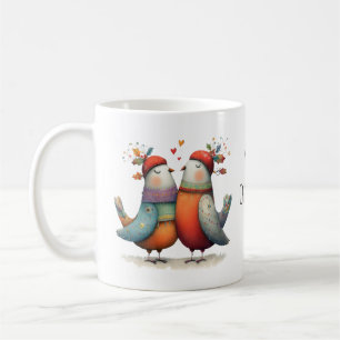 Whimsical Twee Tortelduiven 12 Dagen Kerstmis 11oz Koffiemok