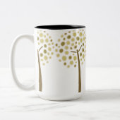 Whimsical Tweekleurige Koffiemok (Links)