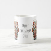 Whimsical Twelve Drummers Drumming Kerst 11oz Koffiemok (Center)
